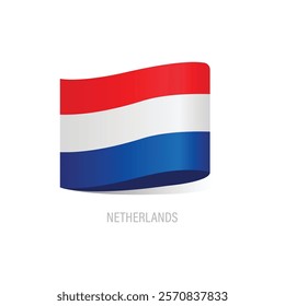 Flag Of Netherlands Vector Design.