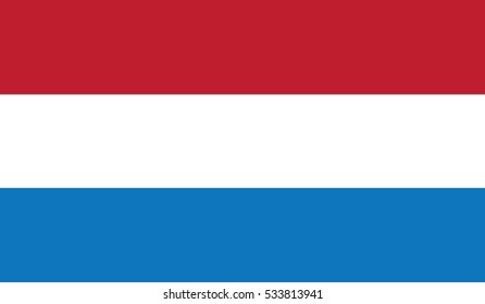 flag of netherlands vector icon illustration eps10
