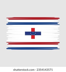 Bandera de la ilustración vectorial de los Países Bajos