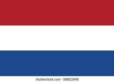 Flag of the Netherlands. Vector illustration