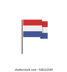 flag of Netherlands. vector illustration