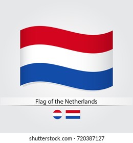 Flag of Netherlands vector illustration.