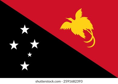 Flag of New Guinea, 3:2 Format, New Guinea Flag