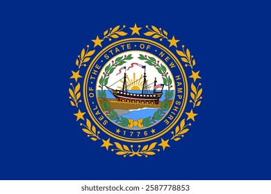 Flag of New Hampshire, 3:2 Format, New Hampshire Flag