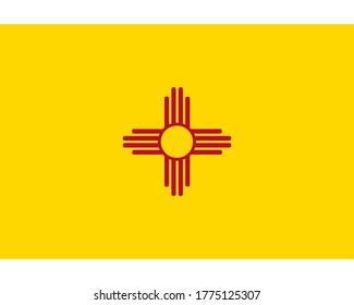 Flag Of New Mexico As Vector Illustration