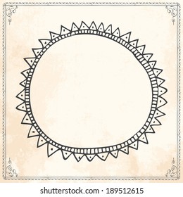 flag new striking hand drawn cartoon frame vector design handy for any project where a touch of human touch is requireds and design part flag straight classic nails edge drawn aged banner frame medal