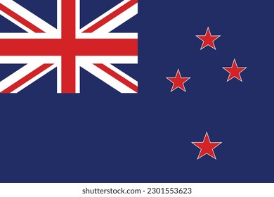 Flag of New Zealand. New Zealand flag