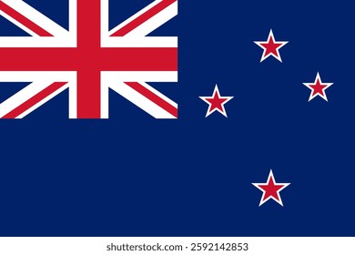 Flag of the New Zealand, 3:2 Format, New Zealand Flag	