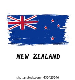 Flag Of New Zealand  - Grunge