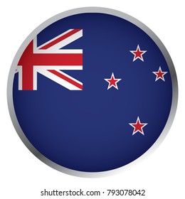 Flag of New Zealand (Round icon)