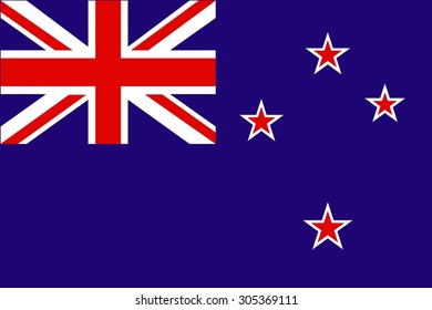 Flag of New Zealand - vector