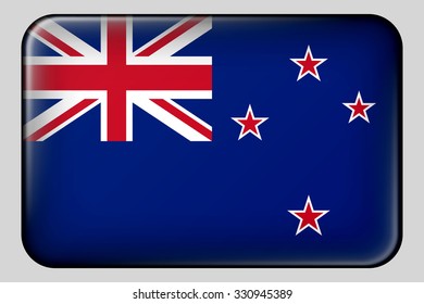 Flag of New Zealand. Vector.