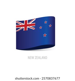 Flag Of New Zealand Vector Design.