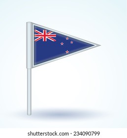 Flag of New Zealand, vector illustration