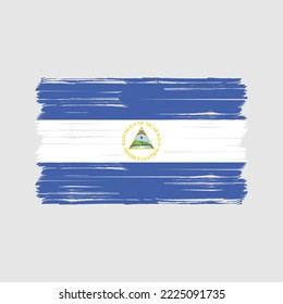 Indicador vectorial de la bandera de Nicaragua