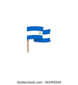 Flag of Nicaragua. Vector illustration