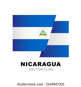 Flag Nicaragua Vector Illustration Isolated On Stock Vector (Royalty ...