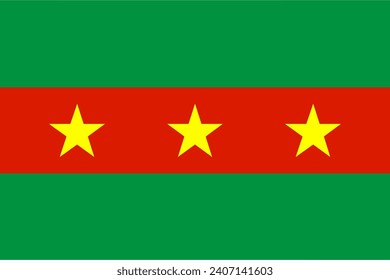 flag of Niger Congo peoples Ewe people. flag representing ethnic group or culture, regional authorities. no flagpole. Plane design, layout