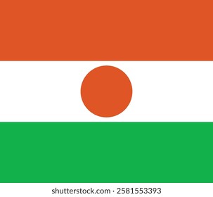 Flag of Niger logo vector