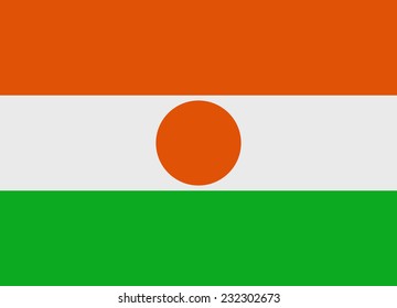 Flag of Niger vector illustration