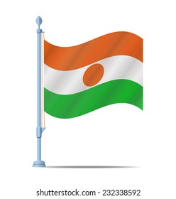 Flag of Niger vector illustration