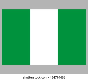 The flag of Nigeria