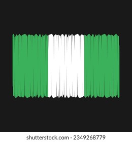 Flag of Nigeria national country symbol vector illustration