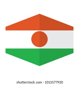 flag of niger,vector illustration of niger flag.