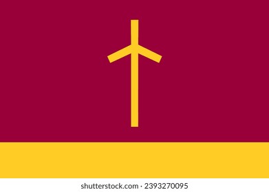 The flag of Ninotsminda Municipality