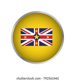 Flag of Niue (Round icon)