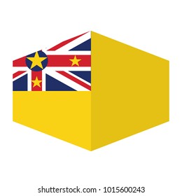 flag of Niue,vector illustration of Niue flag.