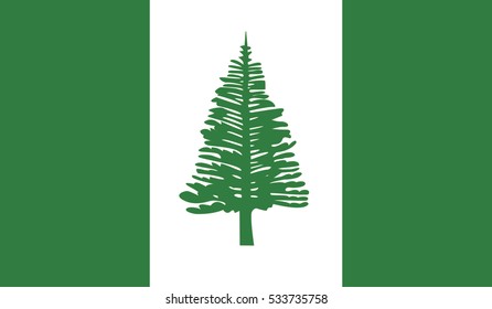 Flag of Norfolk Islands illustration