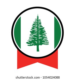 flag of Norfolk,vector illustration of Norfolk flag.