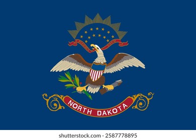 Flag of North Dakota, 3:2 Format, North Dakota Flag