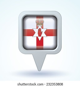  Flag of North Ireland, vector illustration