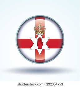  Flag of North Ireland, vector illustration