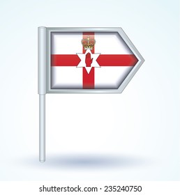 Flag of North Ireland, vector illustration