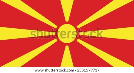 Flag of North Macedonia logo