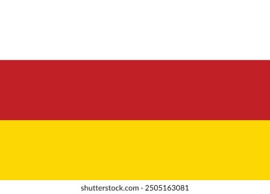 Flag of North Ossetia vector design , National flag of North Ossetia