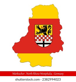 Märkischer Flag - North Rhine-Westphalia,Germany (EPS)