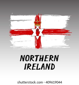 Flag Of Northern Ireland  - Grunge