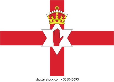  flag of northern Ireland . vector