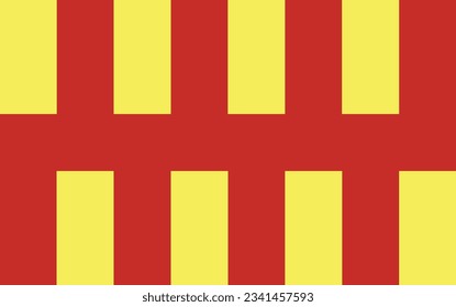 La bandera del condado de Northumberland de Inglaterra. Ilustración del vector