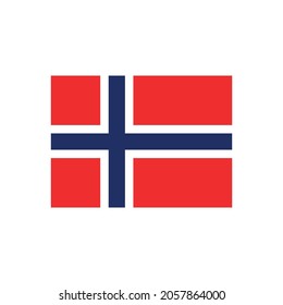 Flag of Norway color line element. Vector element for web page, mobile app, promo.  UI UX GUI design element. 