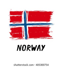 Flag Of Norway - Grunge