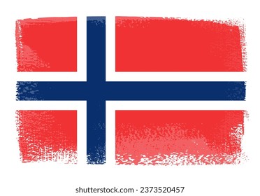 Bandera de Noruega de estilo grunge.