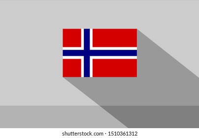 flag of norway on gray background