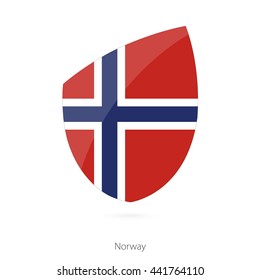 Flag of Norway. Norway Rugby flag. Vector Illustration.