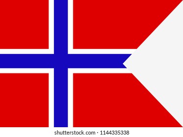 Flag of Norway. Symbol of Independence Day, souvenir soccer game banner, language button , icon.