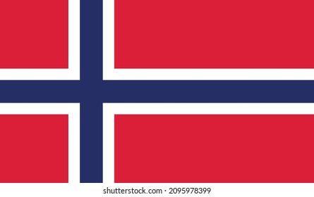 Flag of Norway vector format eps